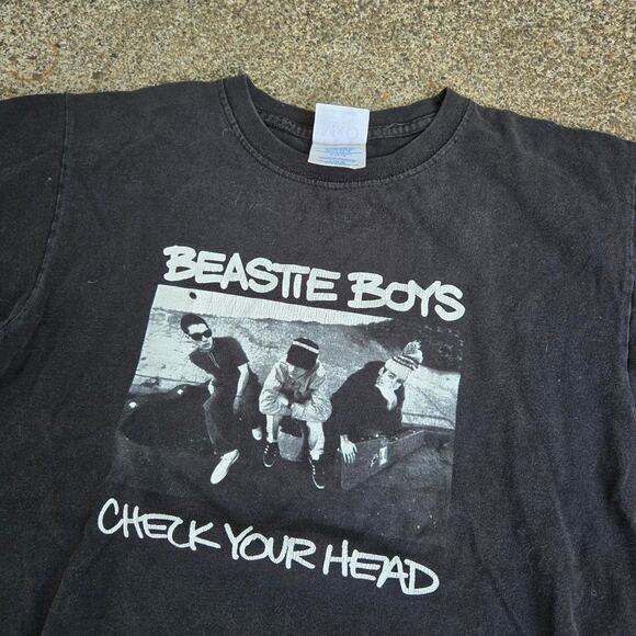 Vtg Y2k BEASTIE BOYS Check Your Head Photo Graphic Print Hip Hop Rap T Shirt - Picture 3 of 6